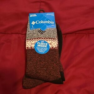 Columbia Men's Casual Socks - Red, Black, and Gray